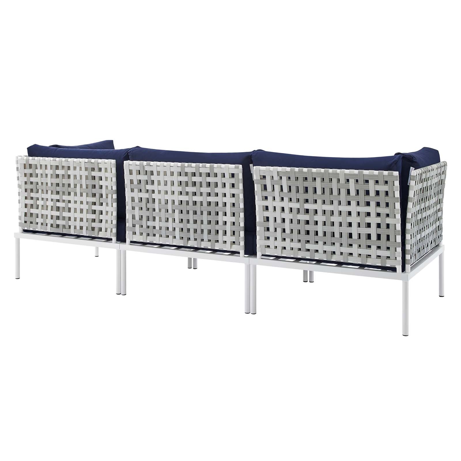 Harmony Sunbrella¨ Basket Weave Outdoor Patio Aluminum Sofa by Modway