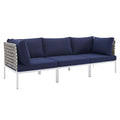 Harmony Sunbrella¨ Basket Weave Outdoor Patio Aluminum Sofa by Modway