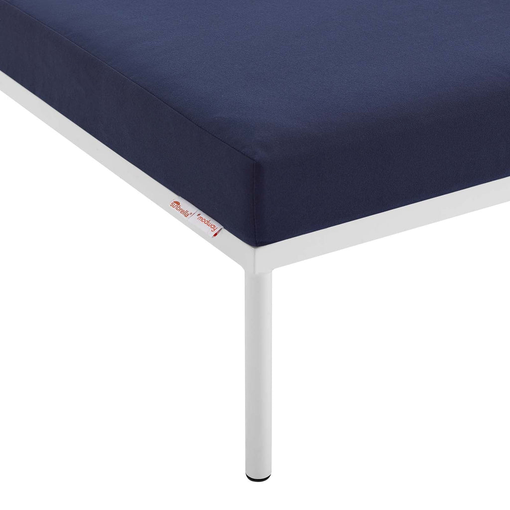 Harmony Sunbrella¨ Outdoor Patio Aluminum Ottoman by Modway
