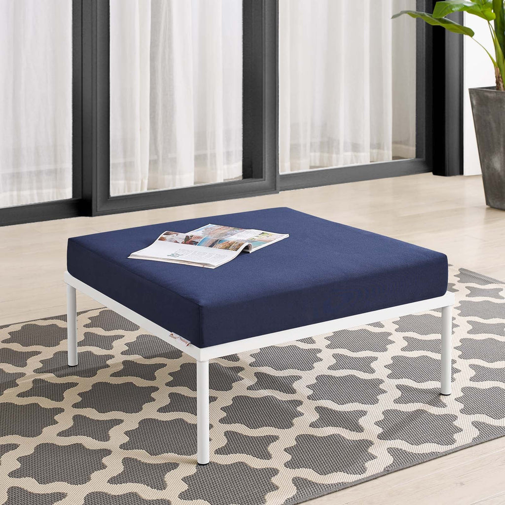Harmony Sunbrella¨ Outdoor Patio Aluminum Ottoman by Modway
