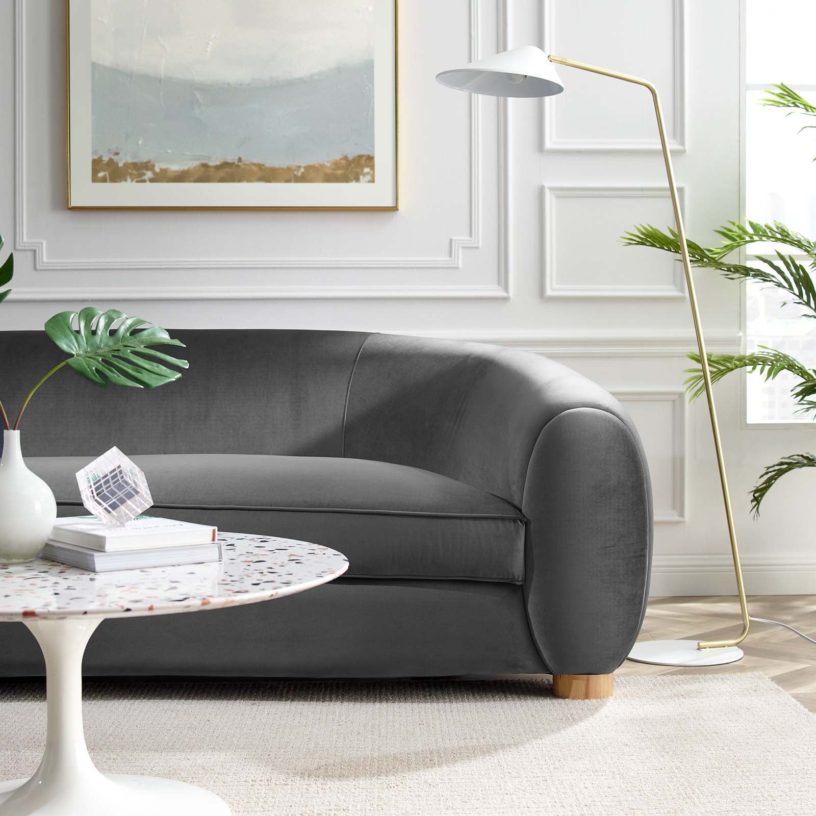 Abundant Performance Velvet Sofa by Modway