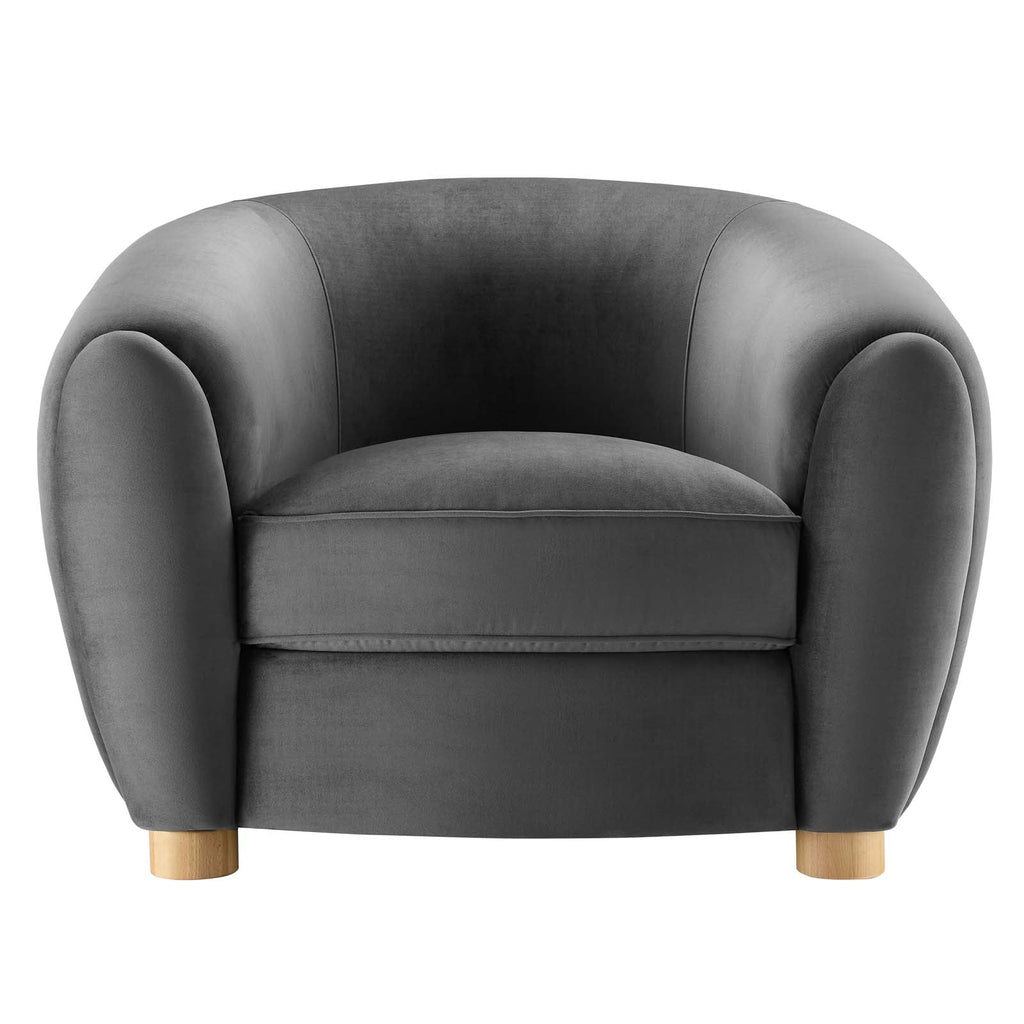 Abundant Performance Velvet Armchair by Modway