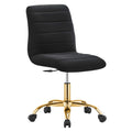 Ripple Armless Performance Velvet Office Chair by Modway