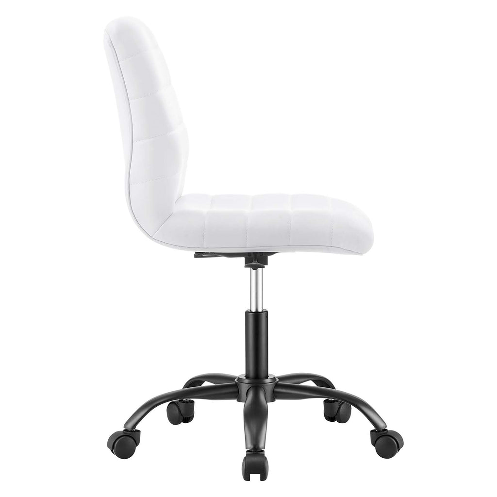 Ripple Armless Vegan Leather Office Chair by Modway