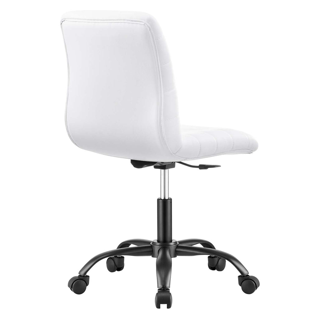 Ripple Armless Vegan Leather Office Chair by Modway