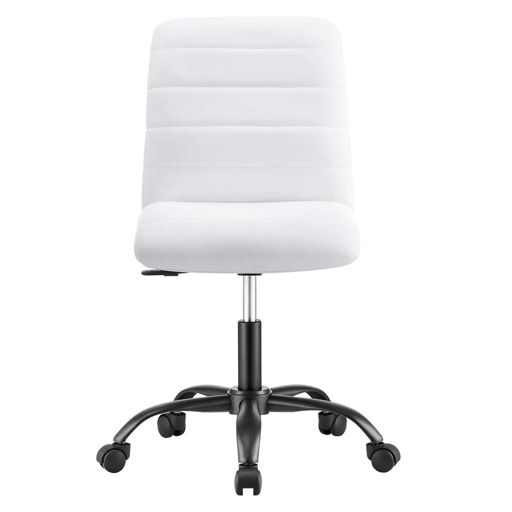 Ripple Armless Vegan Leather Office Chair by Modway