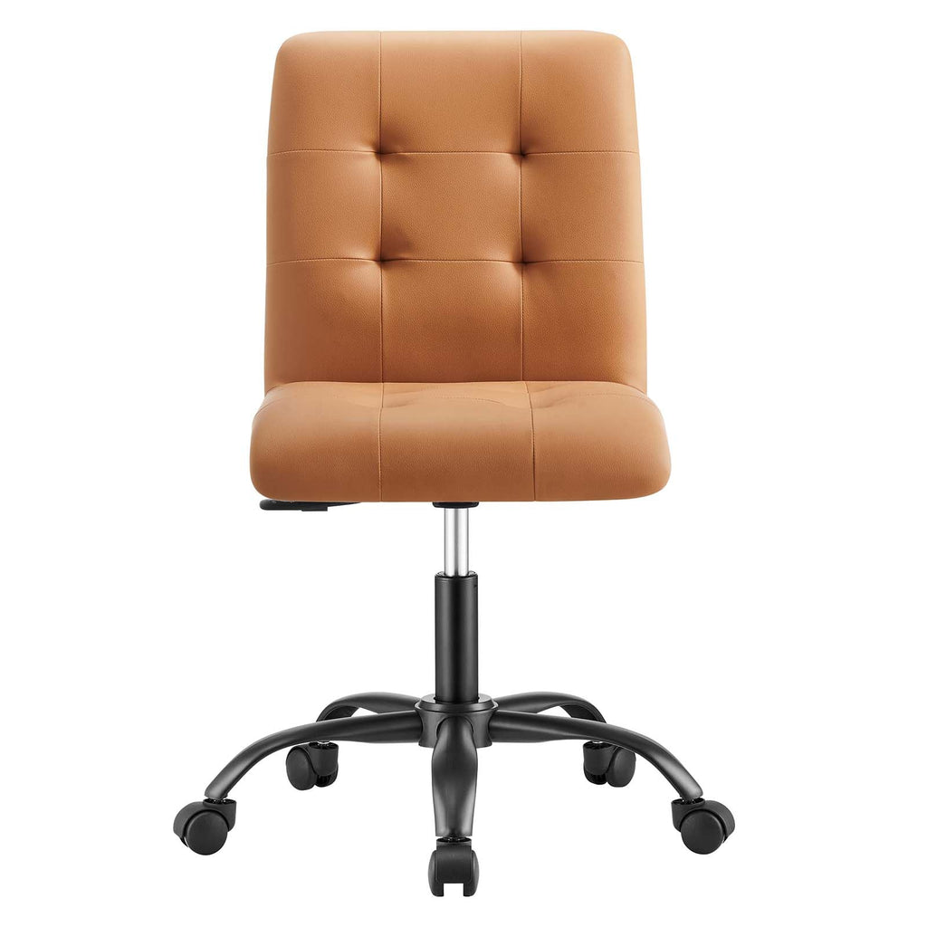Prim Armless Vegan Leather Office Chair by Modway