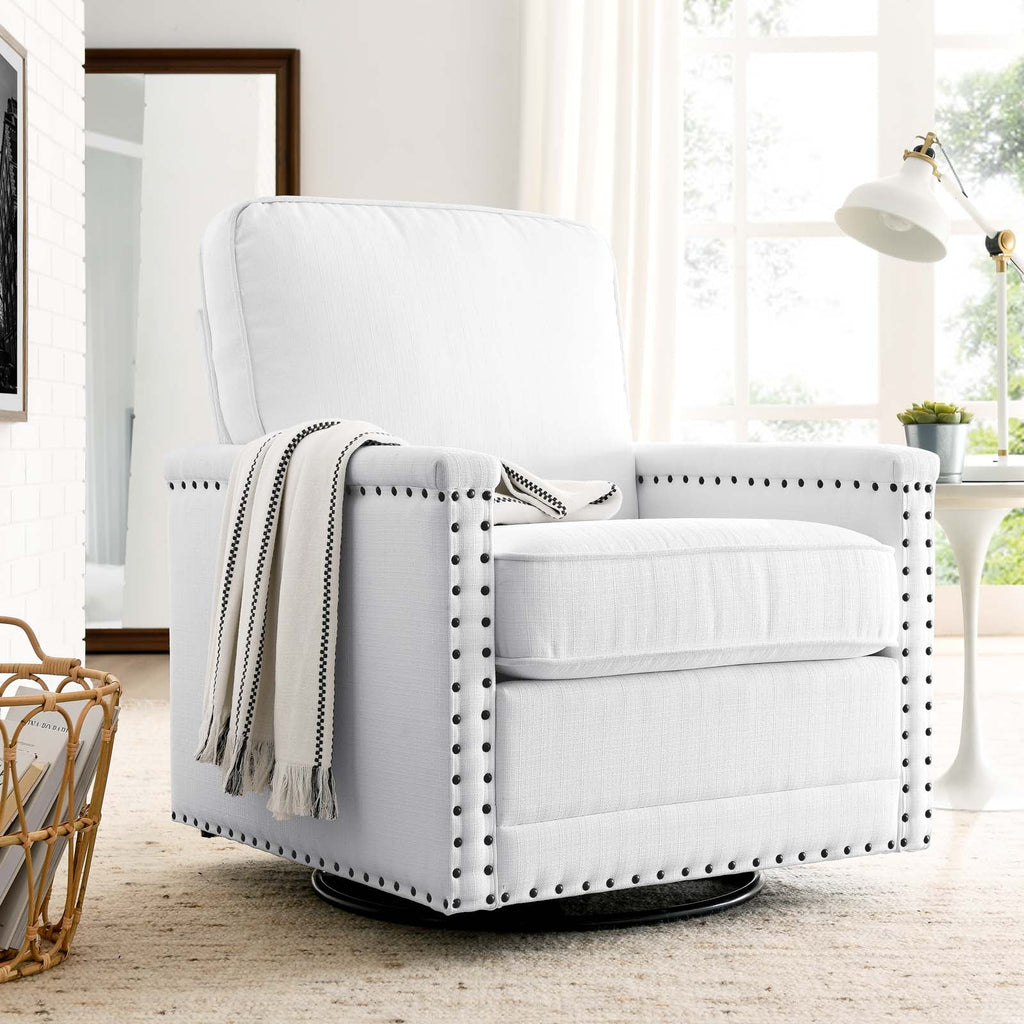 Ashton Upholstered Fabric Swivel Chair by Modway