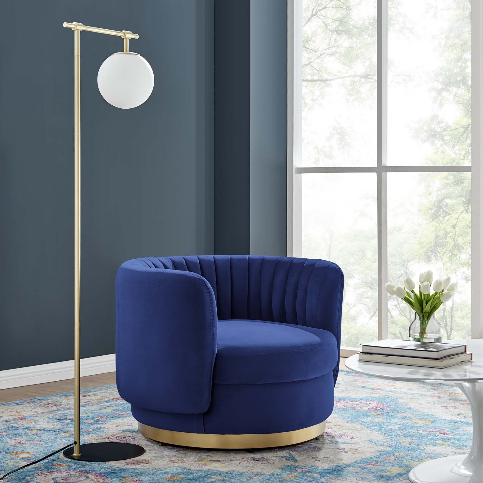 Embrace Tufted Performance Velvet Swivel Chair by Modway
