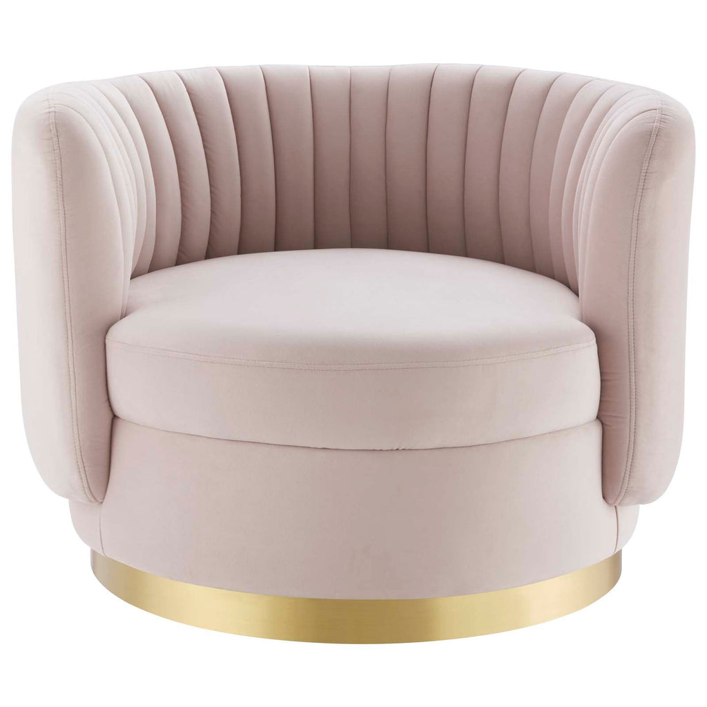 Embrace Tufted Performance Velvet Swivel Chair by Modway