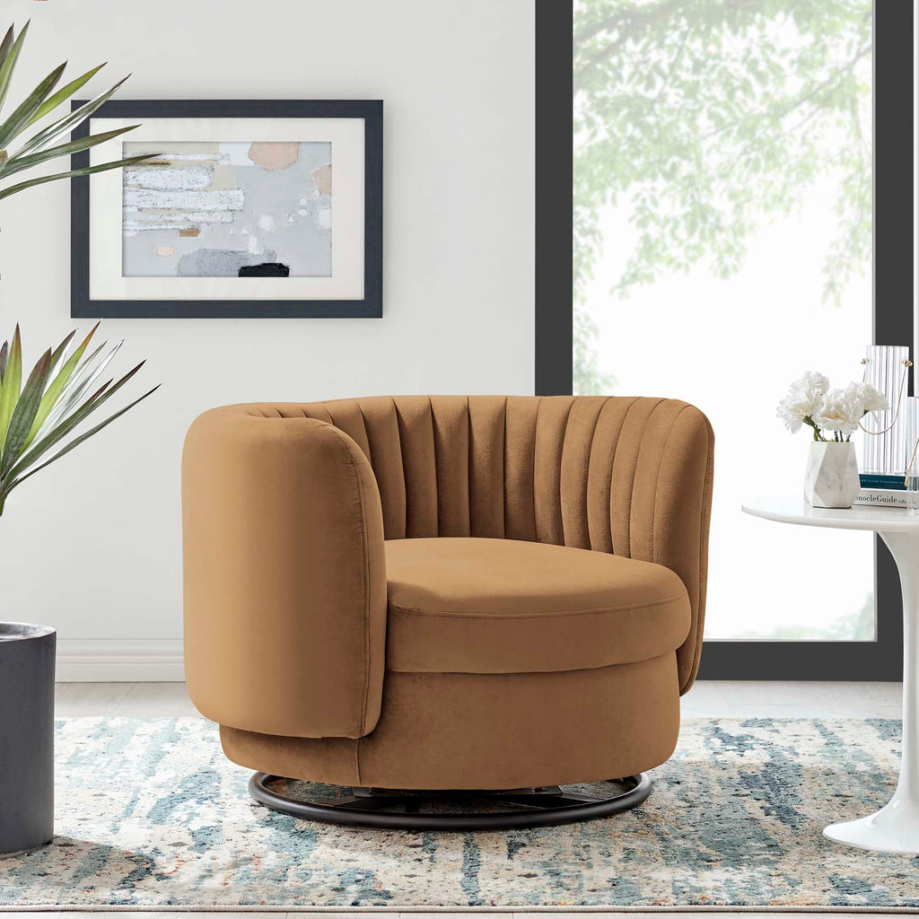 Embrace Tufted Performance Velvet Swivel Chair by Modway