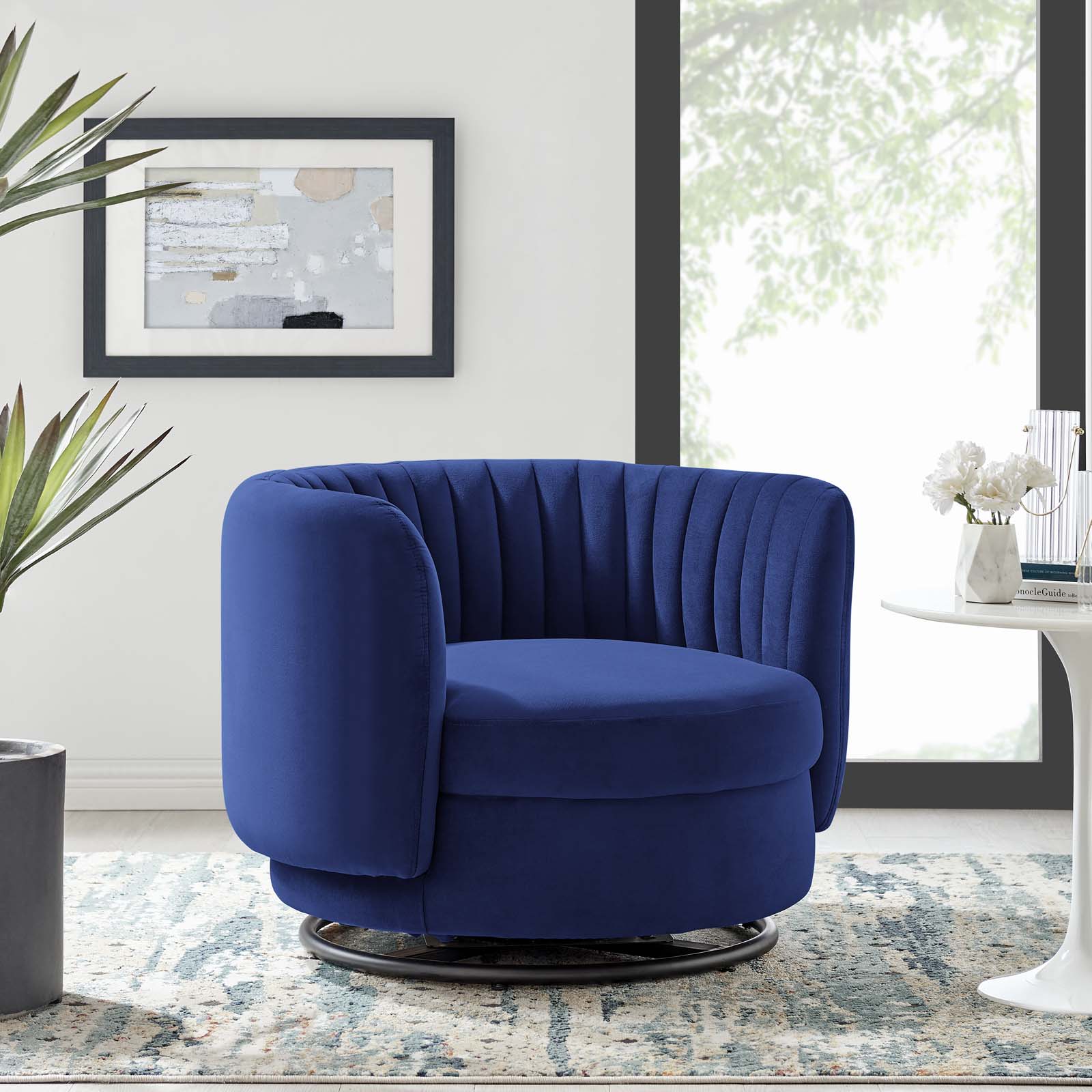 Embrace Tufted Performance Velvet Swivel Chair by Modway