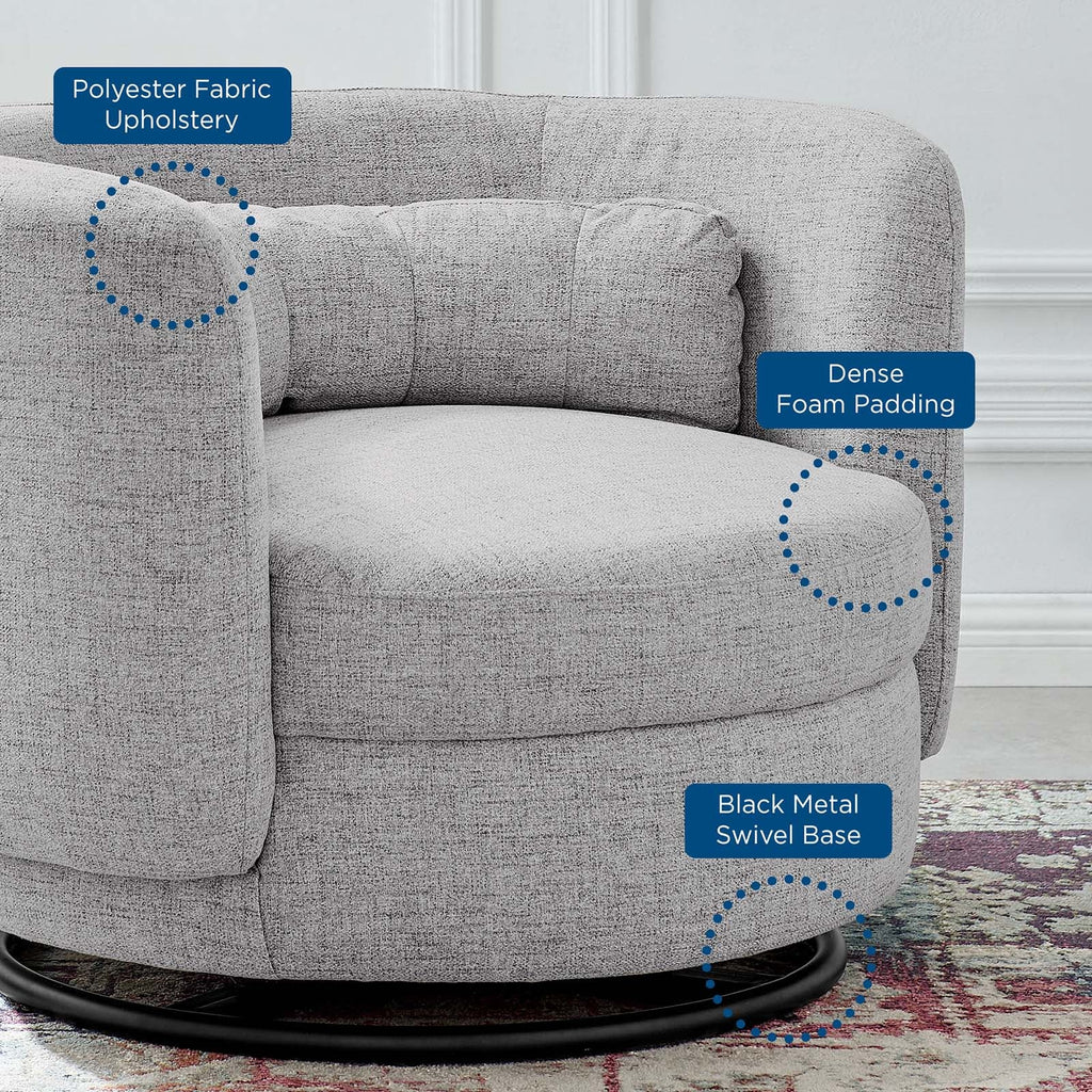 Relish Upholstered Fabric Swivel Chair by Modway