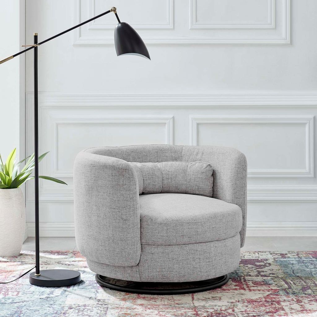 Relish Upholstered Fabric Swivel Chair by Modway