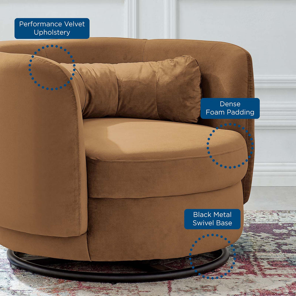 Relish Performance Velvet Swivel Chair by Modway