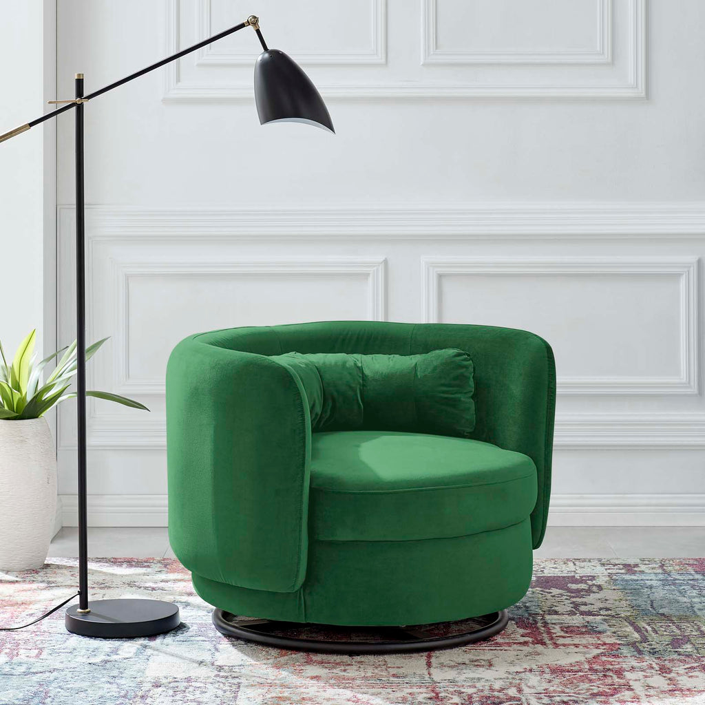 Relish Performance Velvet Swivel Chair by Modway