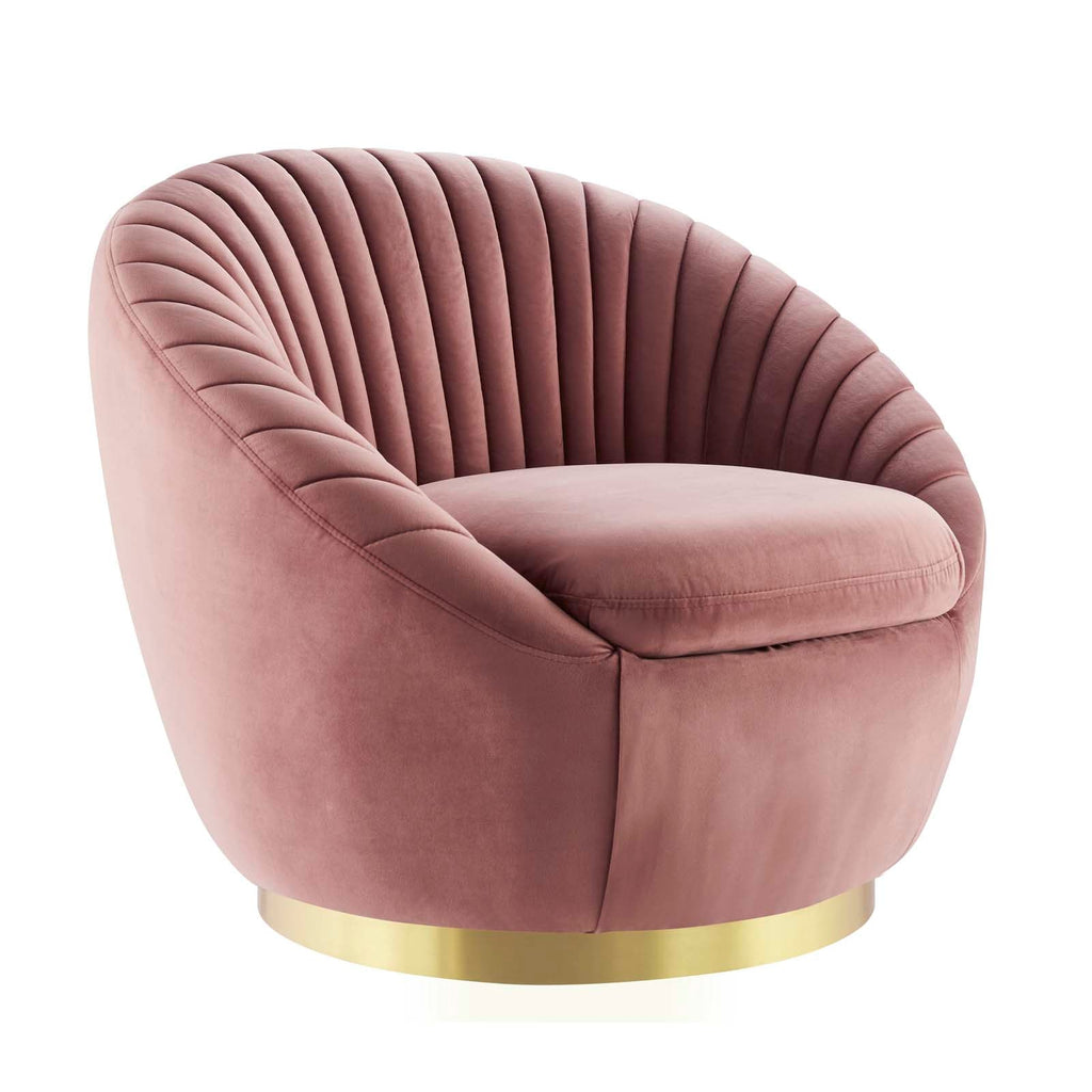 Whirr Tufted Performance Velvet Swivel Chair by Modway