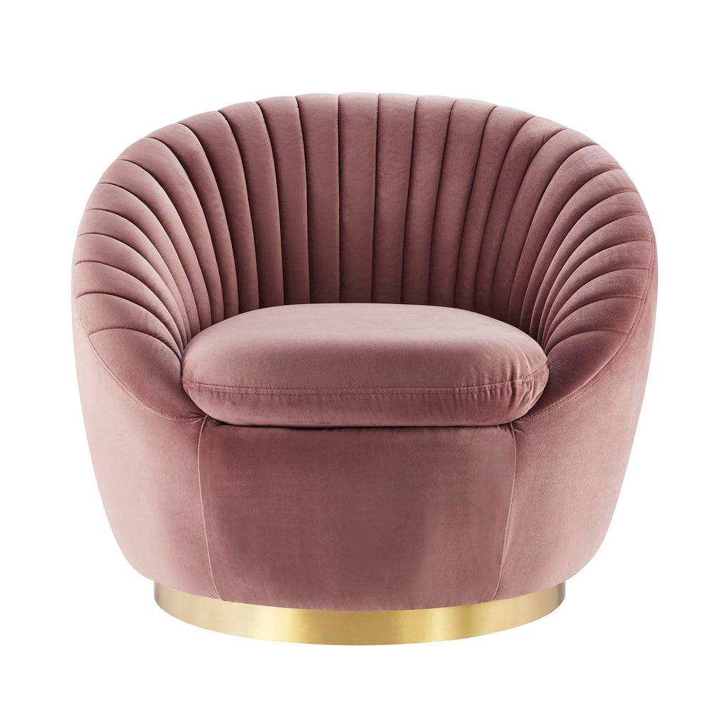 Whirr Tufted Performance Velvet Swivel Chair by Modway