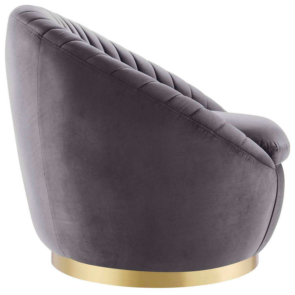 Whirr Tufted Performance Velvet Swivel Chair by Modway