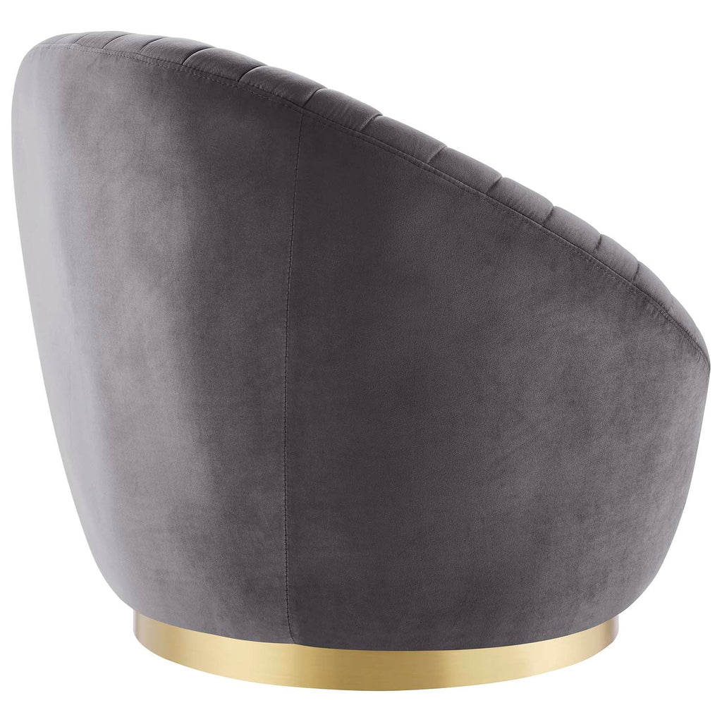 Whirr Tufted Performance Velvet Swivel Chair by Modway