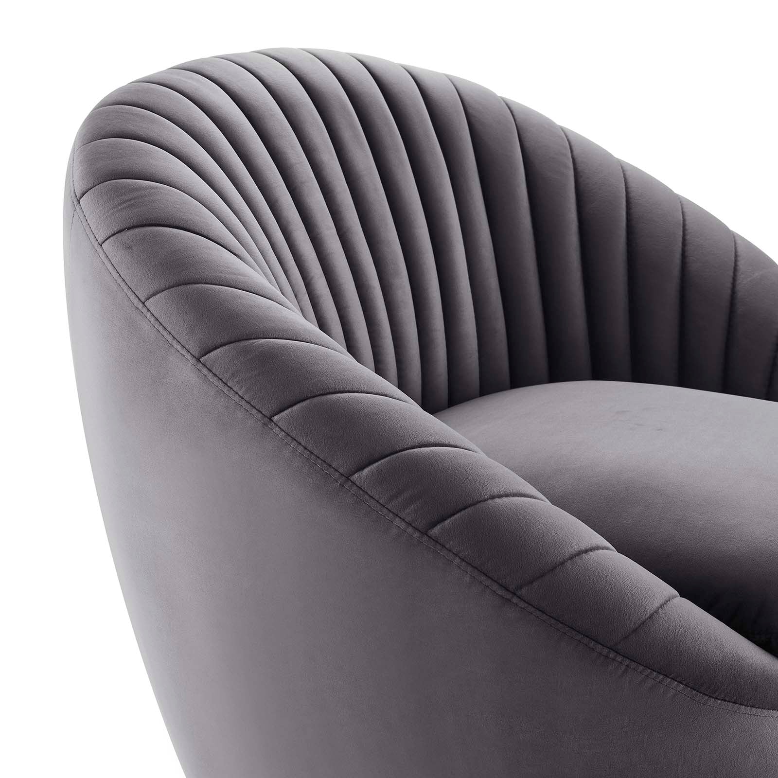 Whirr Tufted Performance Velvet Swivel Chair by Modway
