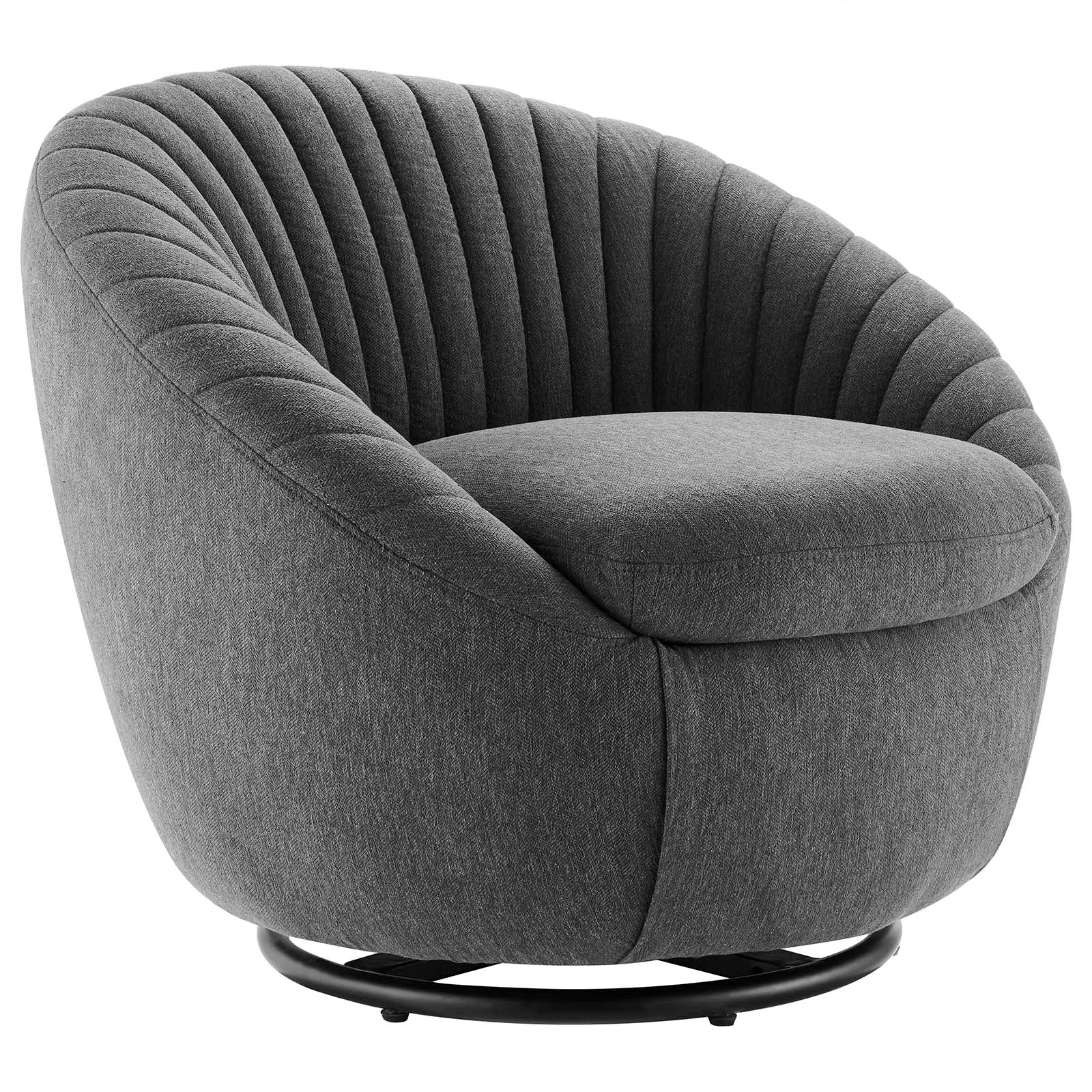 Whirr Tufted Fabric Swivel Chair by Modway