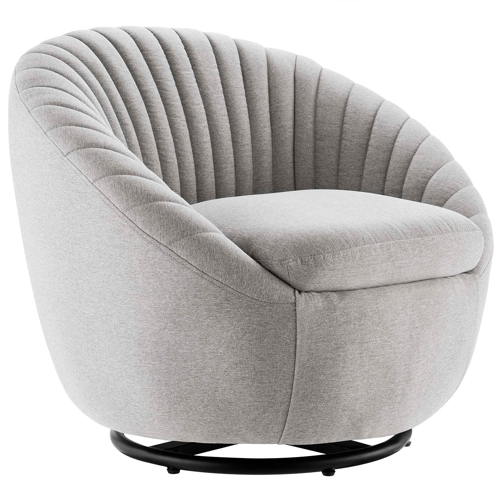 Whirr Tufted Fabric Swivel Chair by Modway