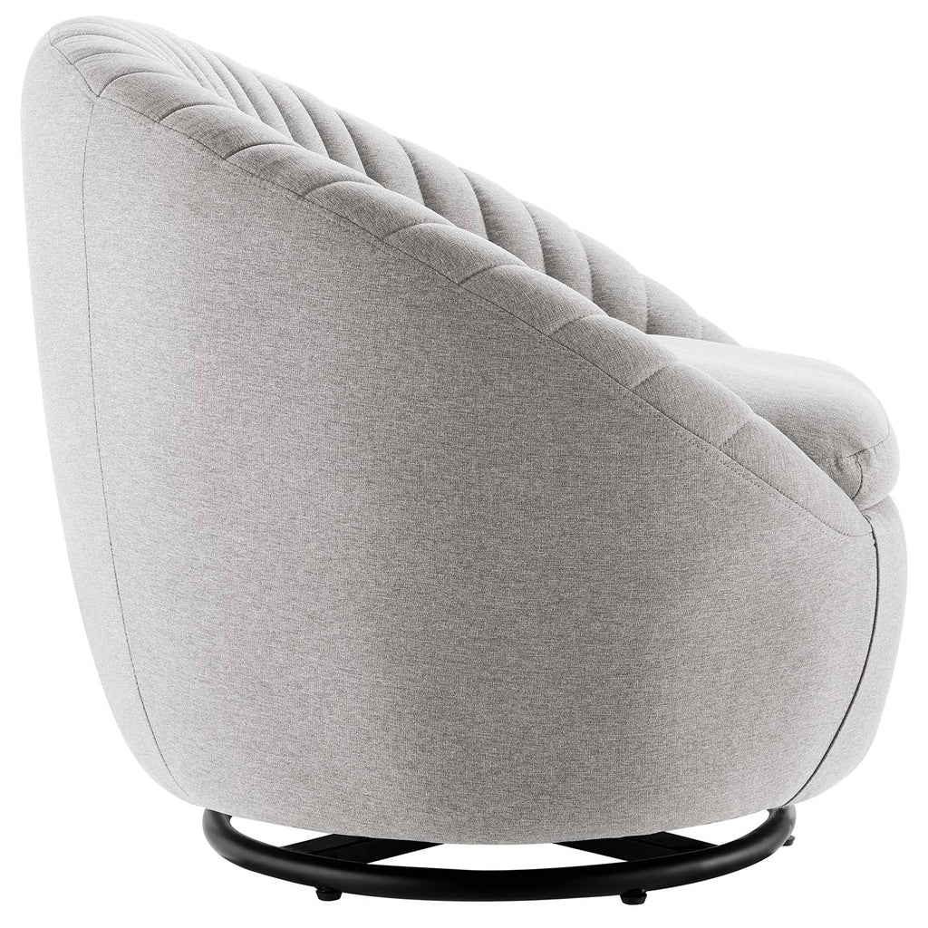 Whirr Tufted Fabric Swivel Chair by Modway