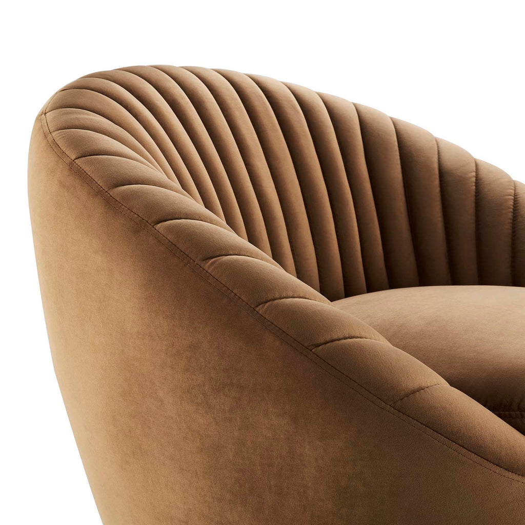 Whirr Tufted Performance Velvet Swivel Chair by Modway