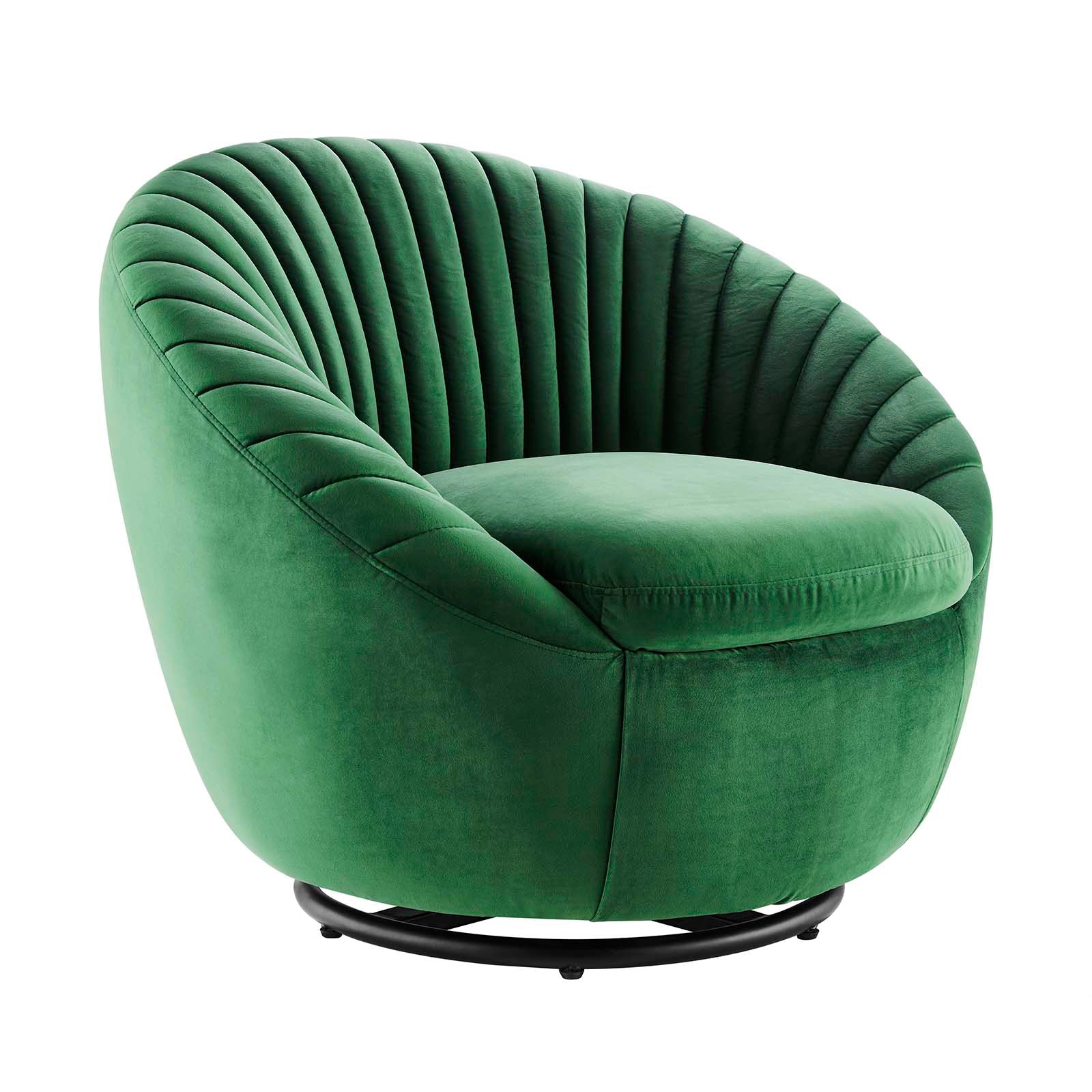 Whirr Tufted Performance Velvet Swivel Chair by Modway