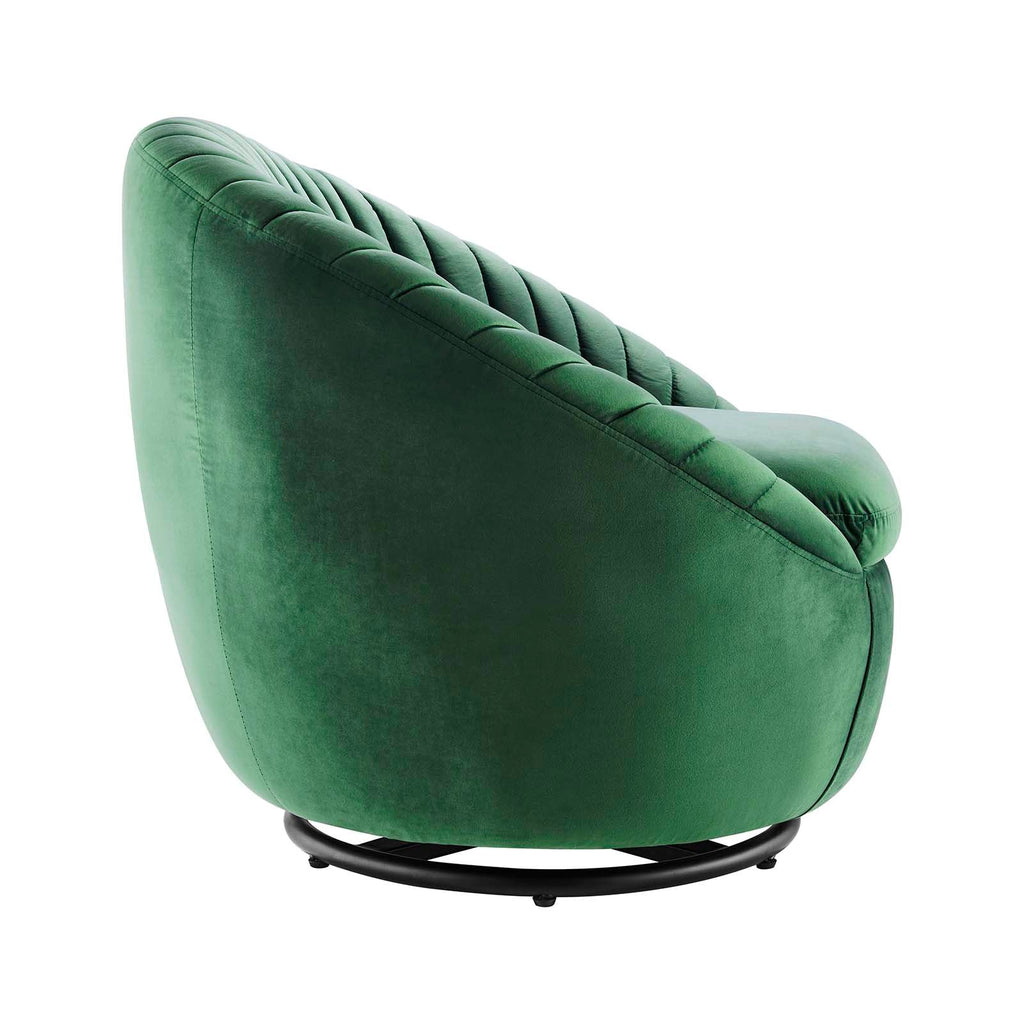 Whirr Tufted Performance Velvet Swivel Chair by Modway