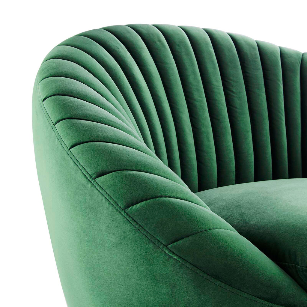 Whirr Tufted Performance Velvet Swivel Chair by Modway