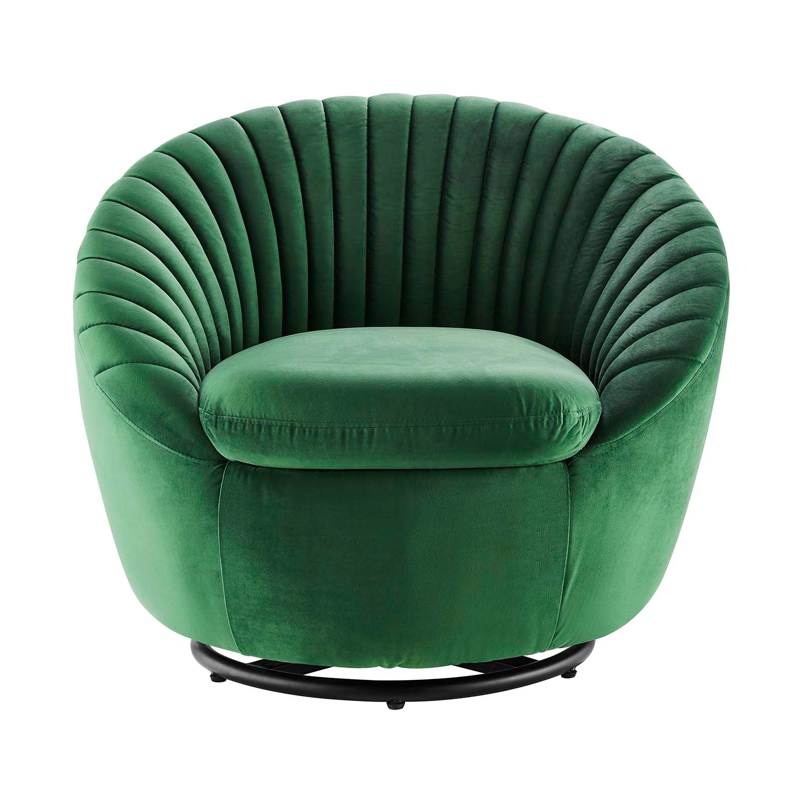 Whirr Tufted Performance Velvet Swivel Chair by Modway
