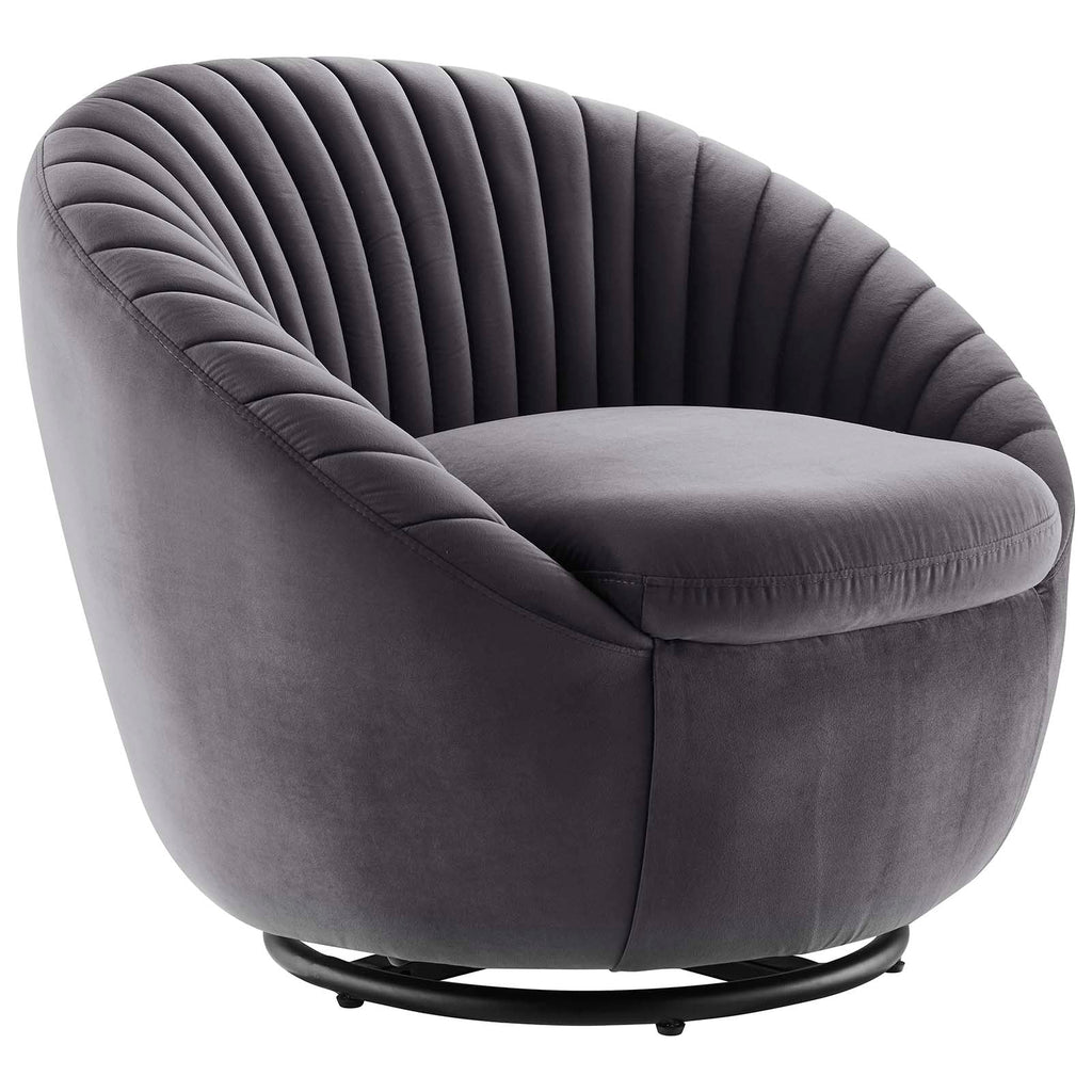 Whirr Tufted Performance Velvet Swivel Chair by Modway