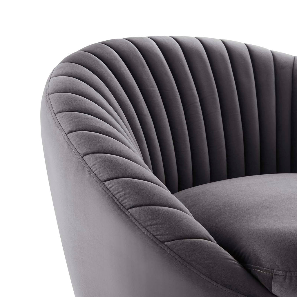 Whirr Tufted Performance Velvet Swivel Chair by Modway