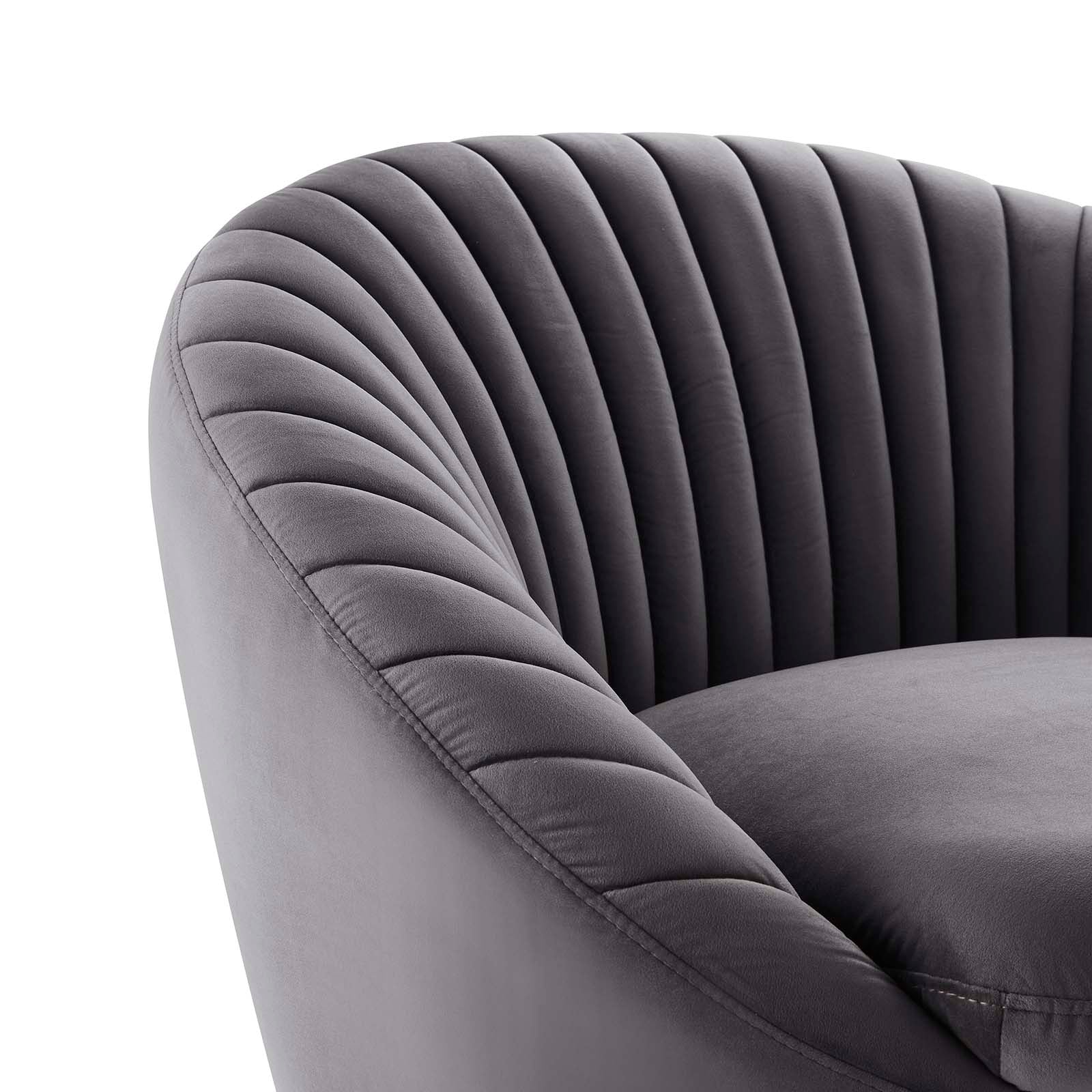 Whirr Tufted Performance Velvet Swivel Chair by Modway