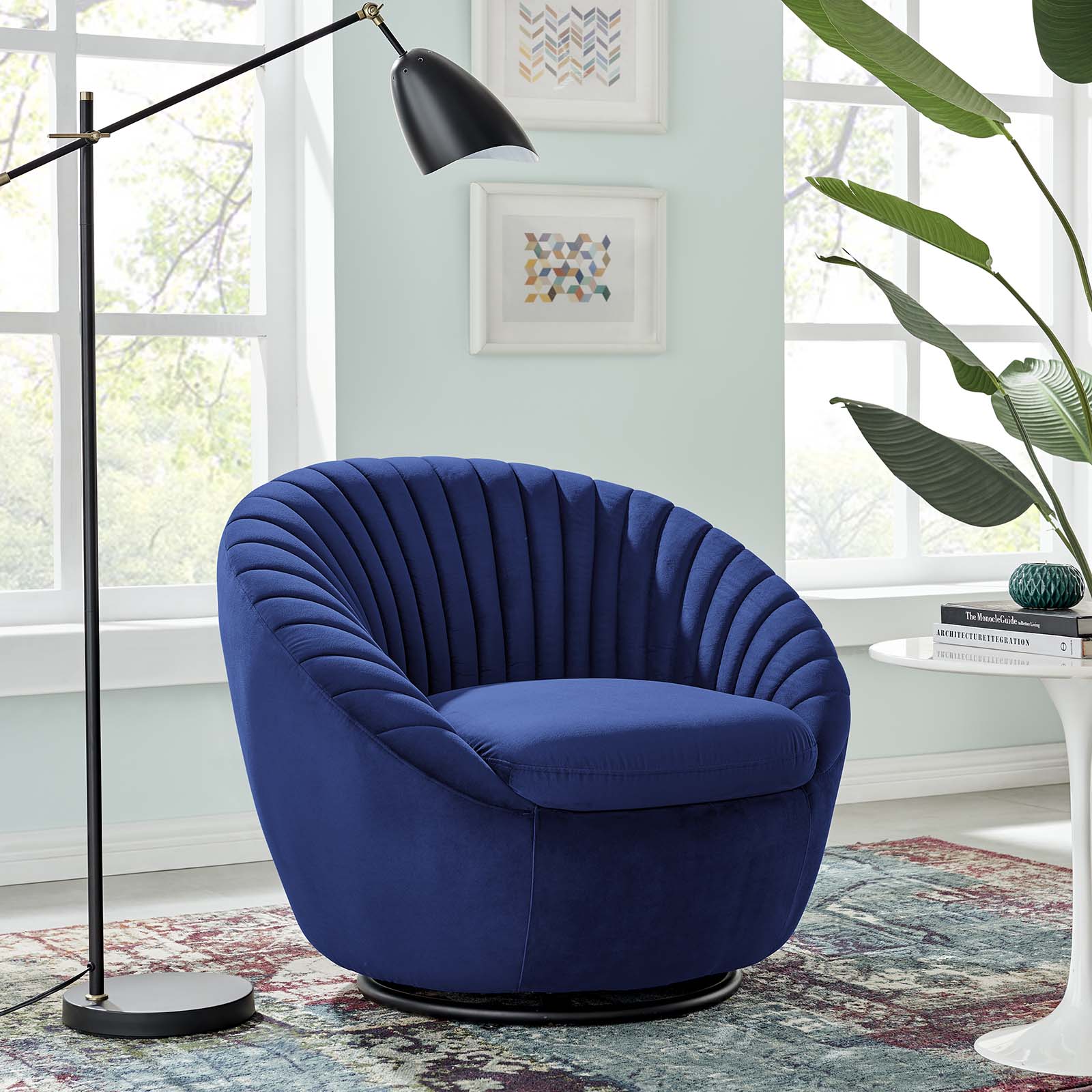 Whirr Tufted Performance Velvet Swivel Chair by Modway
