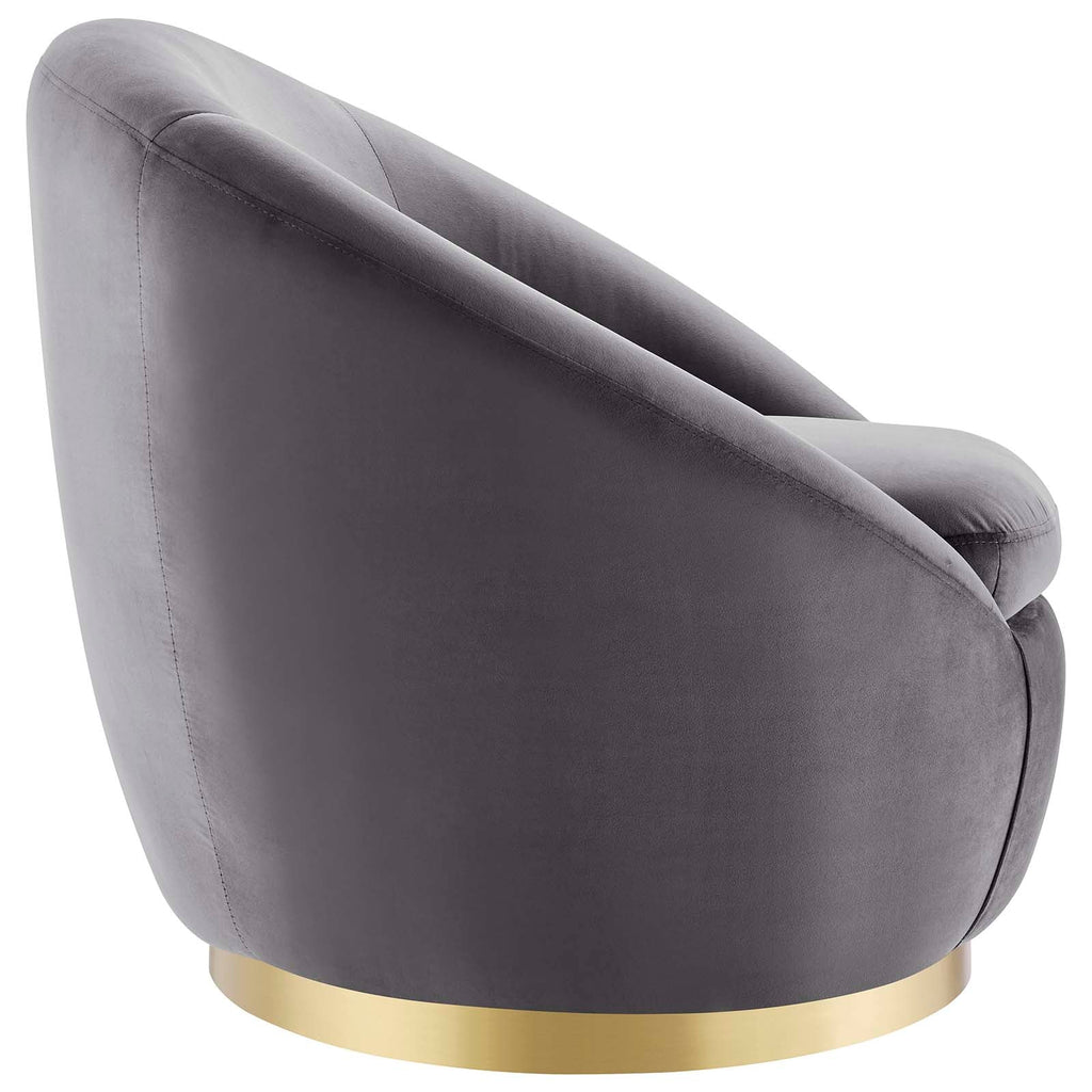 Buttercup Performance Velvet Swivel Chair by Modway
