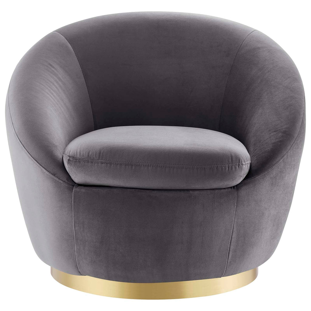 Buttercup Performance Velvet Swivel Chair by Modway