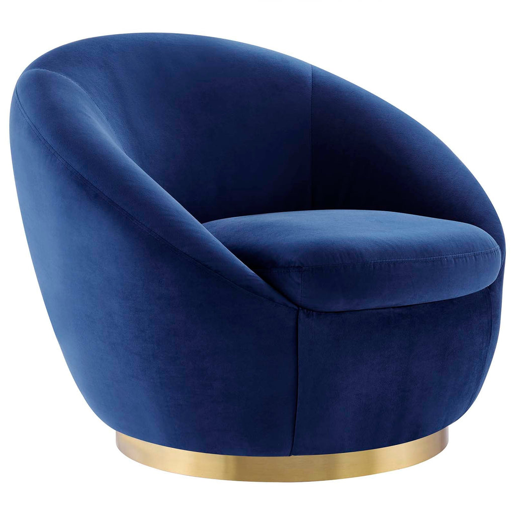 Buttercup Performance Velvet Swivel Chair by Modway