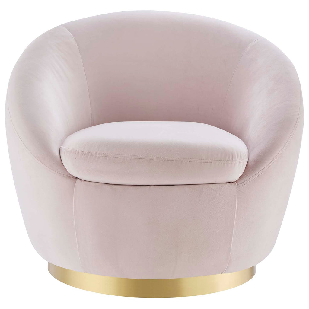 Buttercup Performance Velvet Swivel Chair by Modway