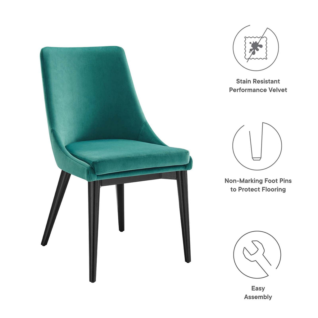 Viscount Performance Velvet Dining Chair by Modway