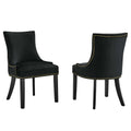 Marquis Performance Velvet Dining Chairs Set of 2 by Modway