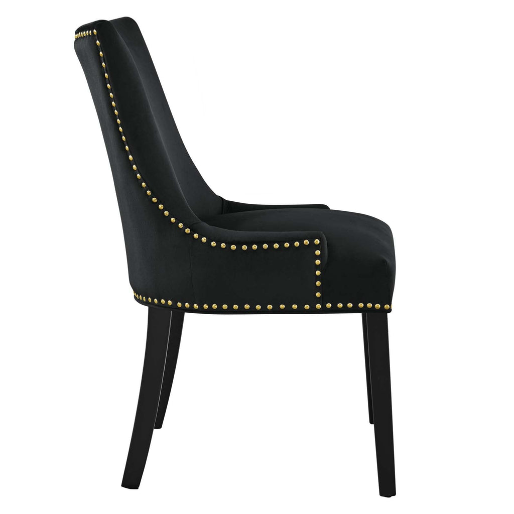 Marquis Performance Velvet Dining Chairs Set of 2 by Modway
