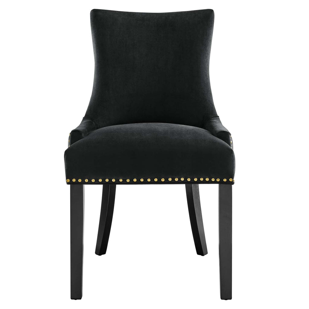 Marquis Performance Velvet Dining Chairs Set of 2 by Modway