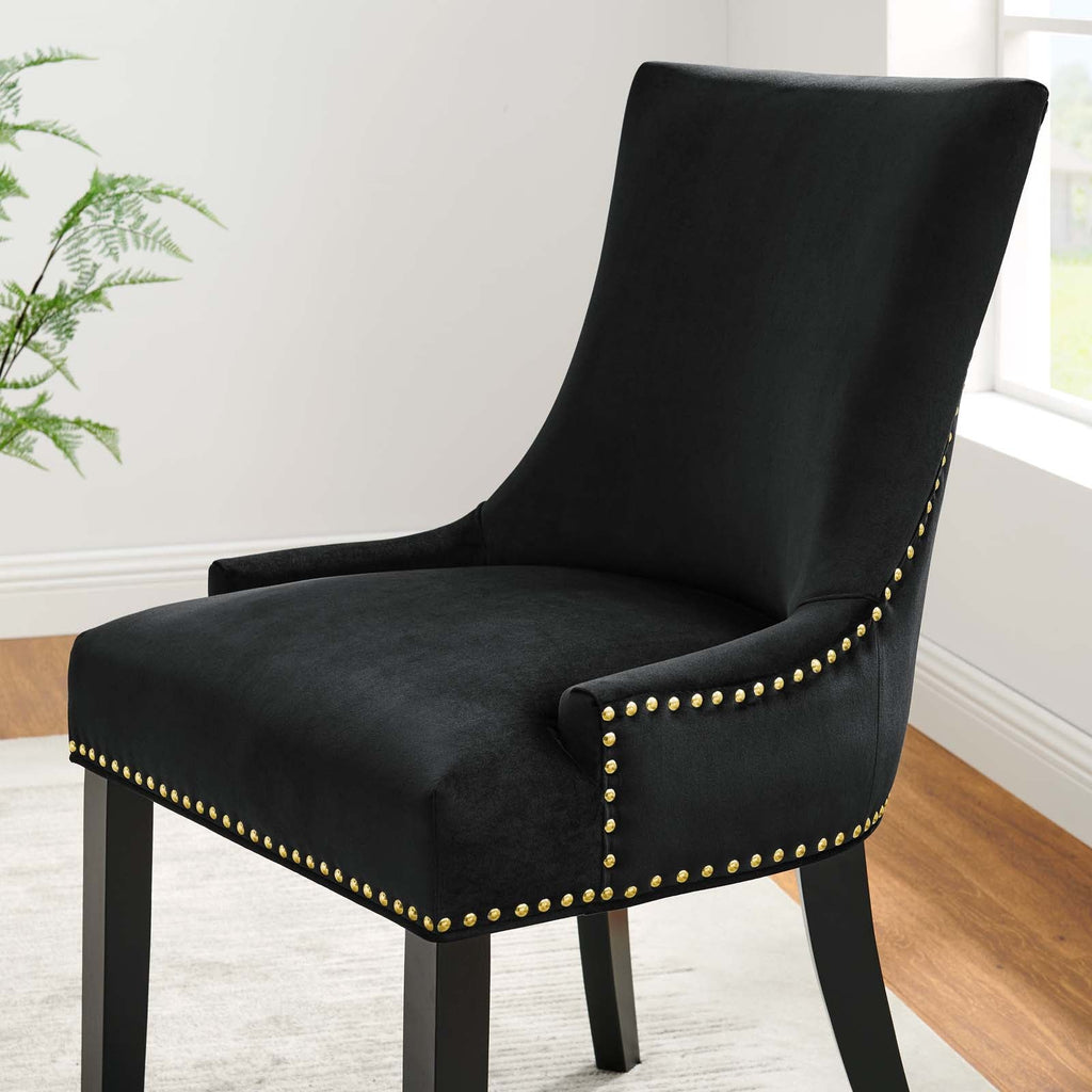 Marquis Performance Velvet Dining Chairs Set of 2 by Modway