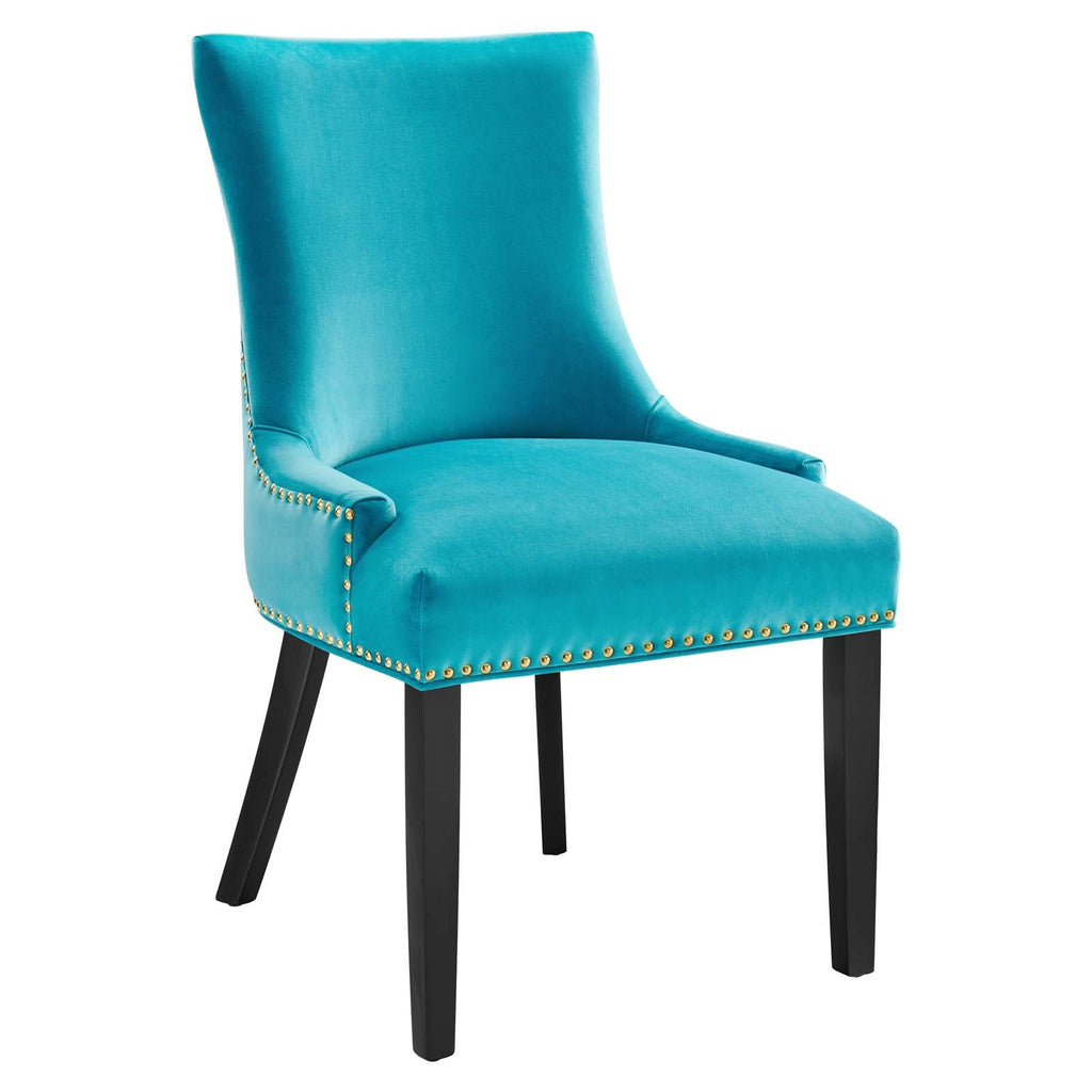 Marquis Performance Velvet Dining Chairs Set of 2 by Modway