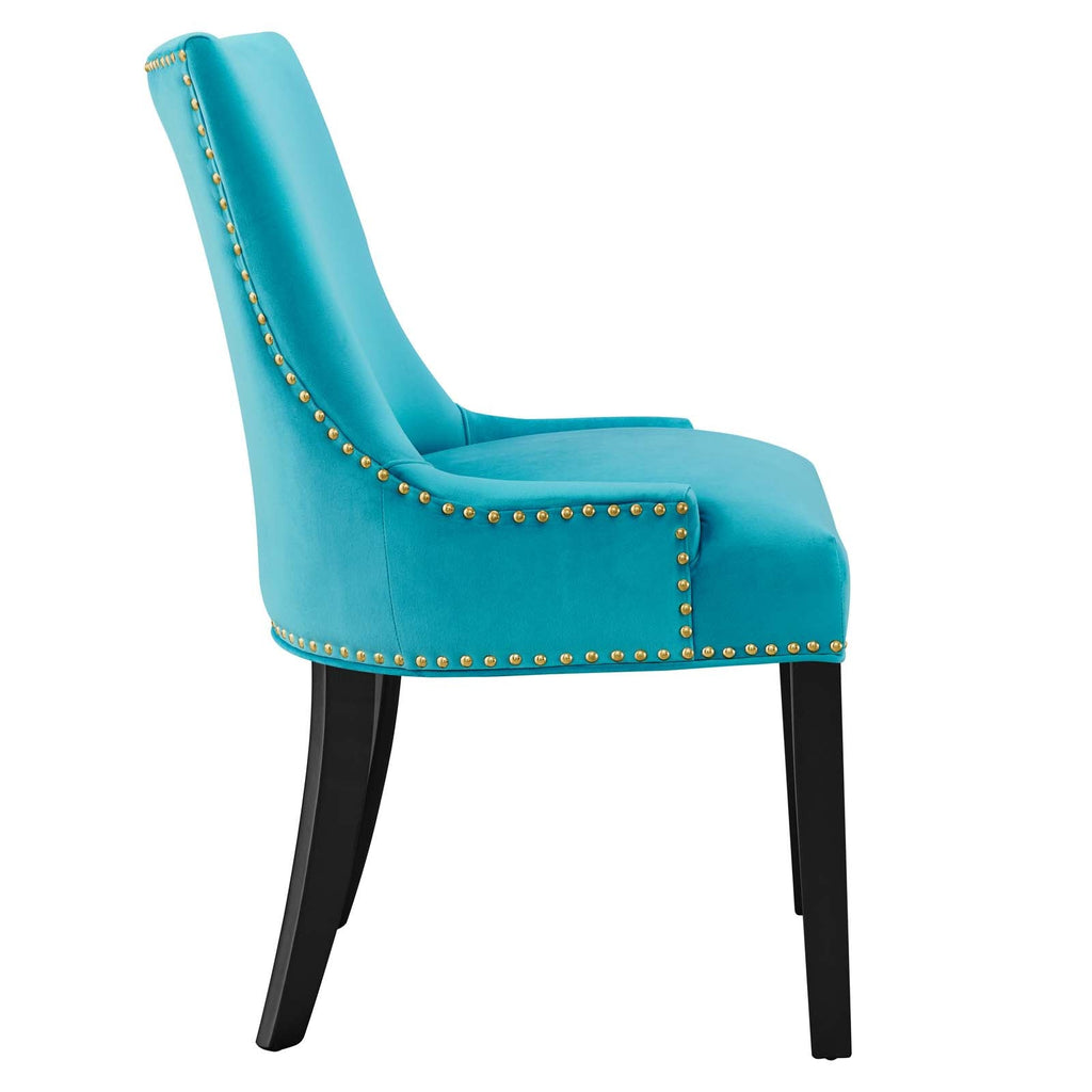 Marquis Performance Velvet Dining Chairs Set of 2 by Modway