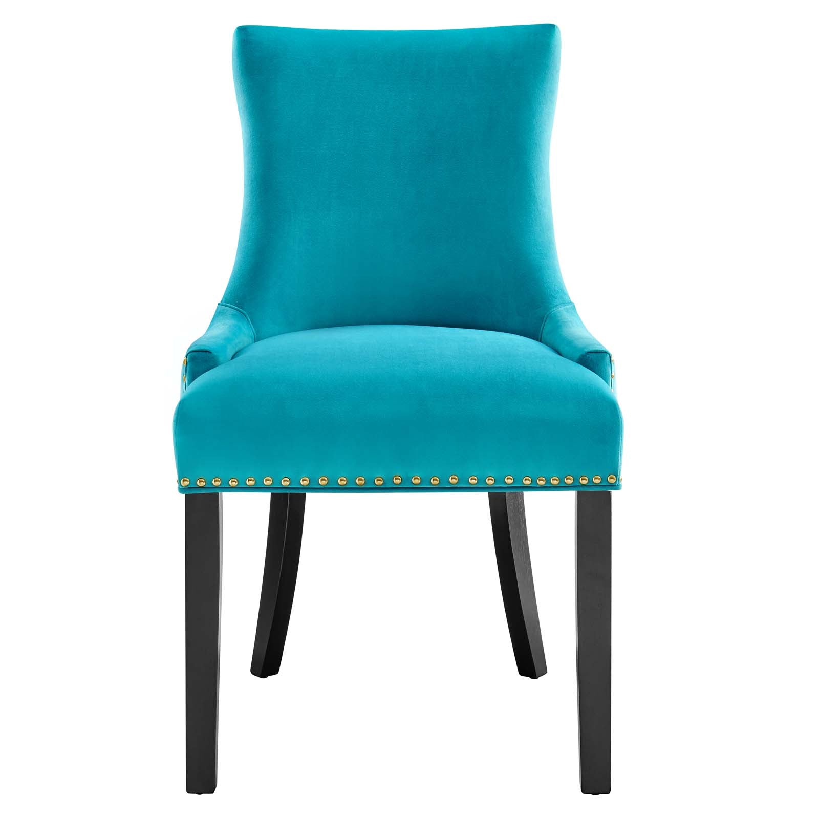 Marquis Performance Velvet Dining Chairs Set of 2 by Modway