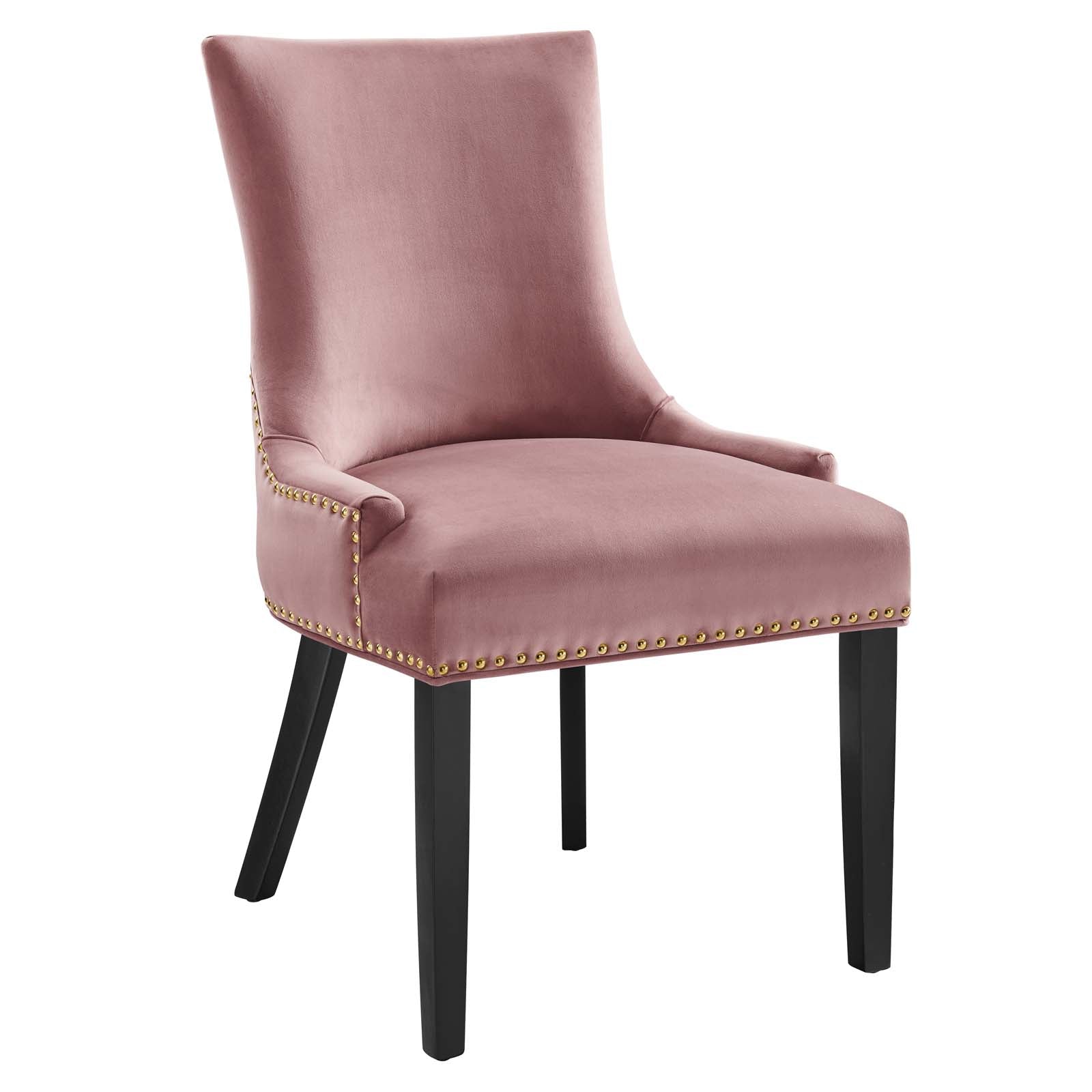 Marquis Performance Velvet Dining Chairs Set of 2 by Modway